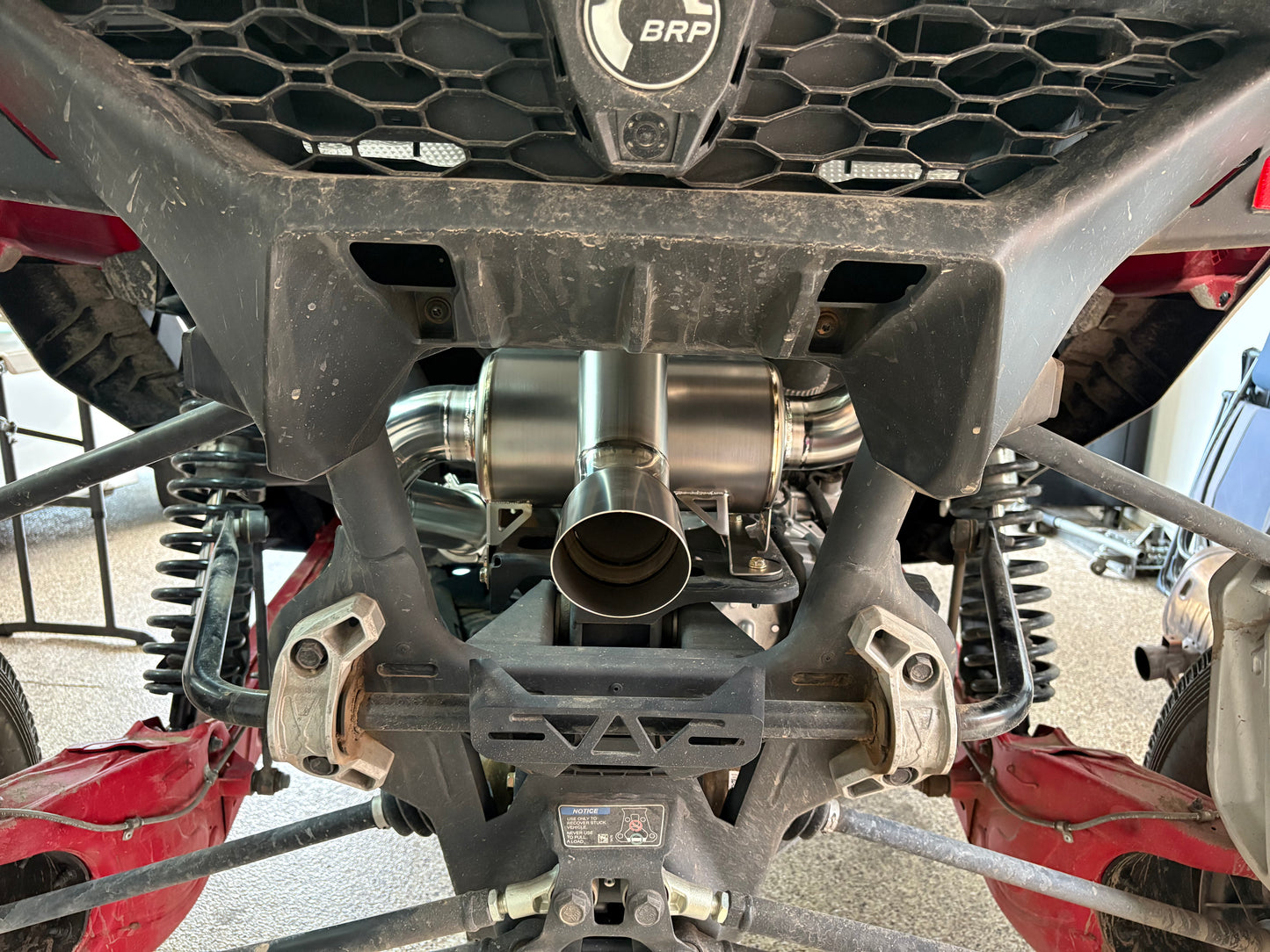 Can Am Maverick R DTF Titanium Exhaust